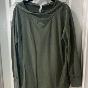 Daily Practice by Anthropologie twist collar hoodie size large